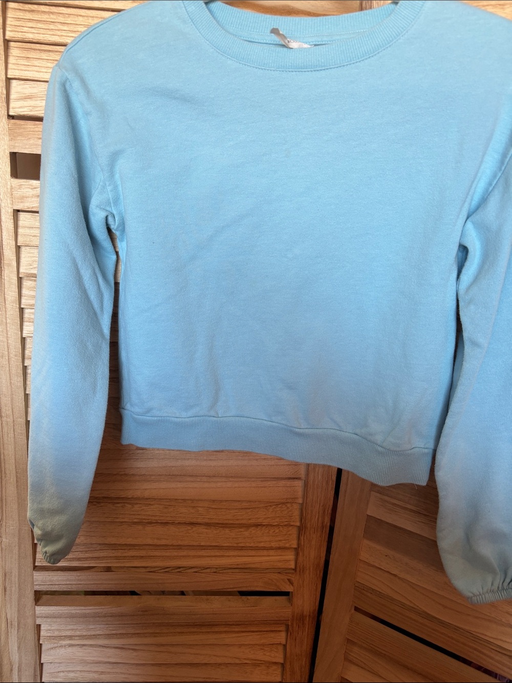 Ideology Light Blue Girls Crewneck Sweatshirt Large